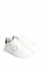 Philippe Model Temple Low Sneakers In White Leather