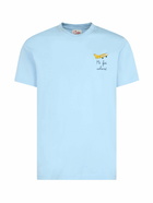 MC2 Saint Barth Man Classic Fit Cotton Jersey T-shirt Portofino With Mi Fai Volare Embroidery