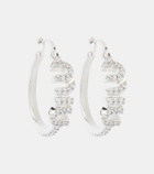 Miu Miu Logo crystal-embellished earrings