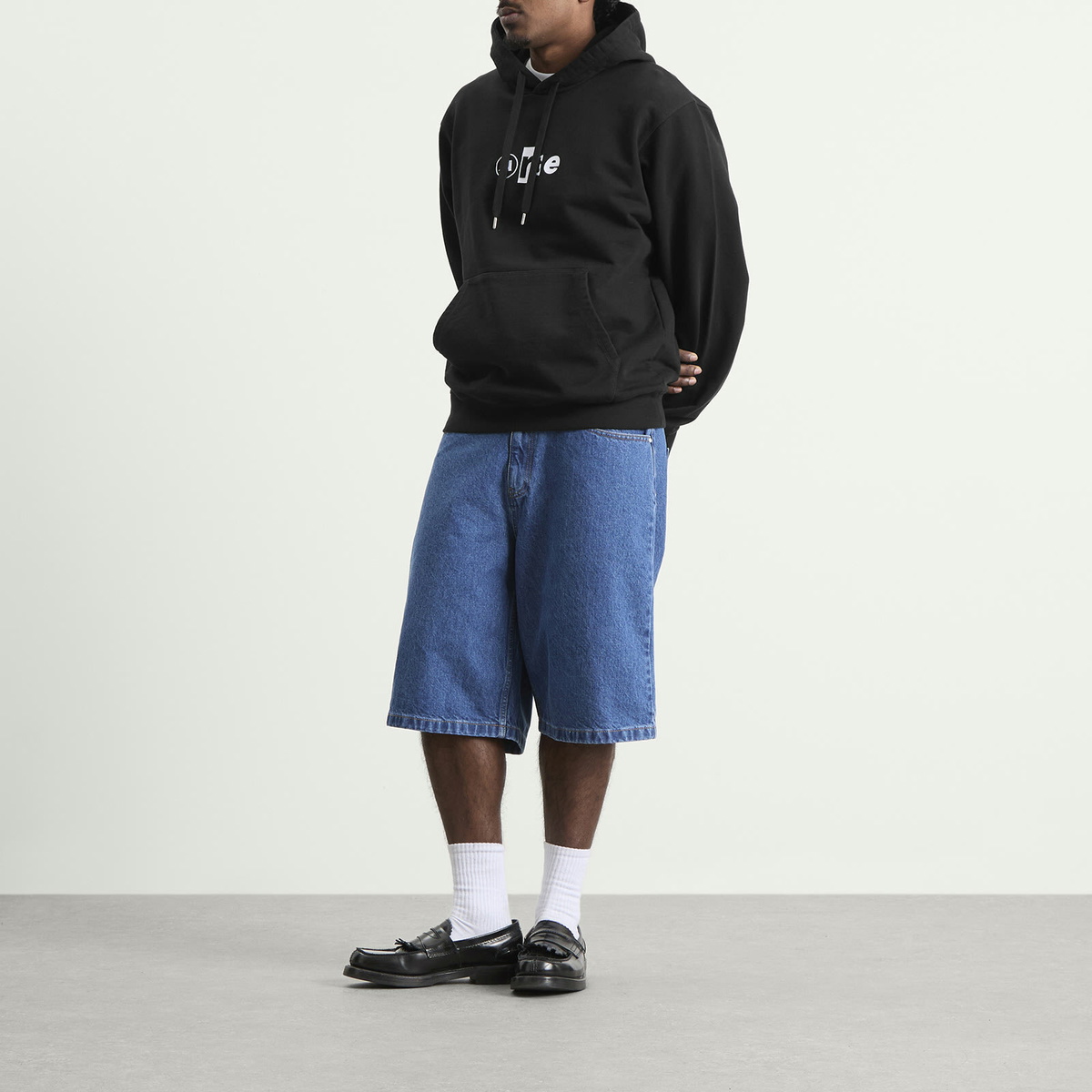 Arte Men's Collage Logo Hoodie in Black