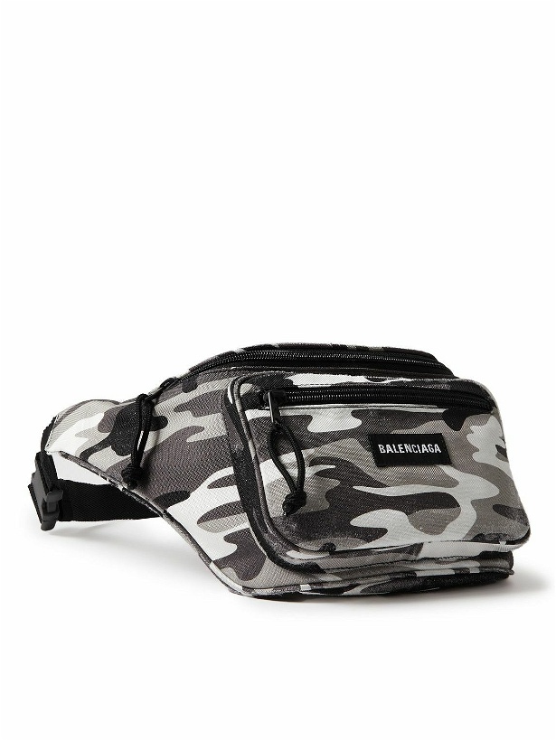 Photo: Balenciaga - Explorer Camouflage-Print Nylon Belt Bag