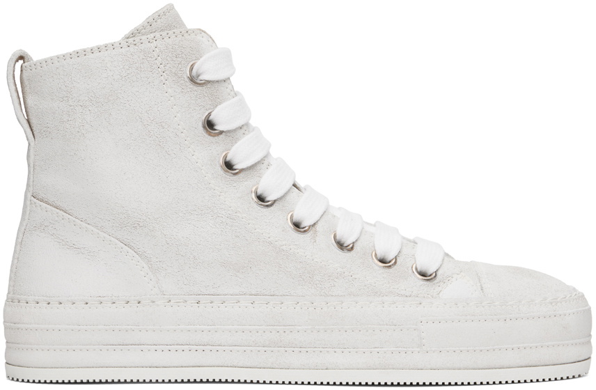 Ann Demeulemeester White Raven Sneakers