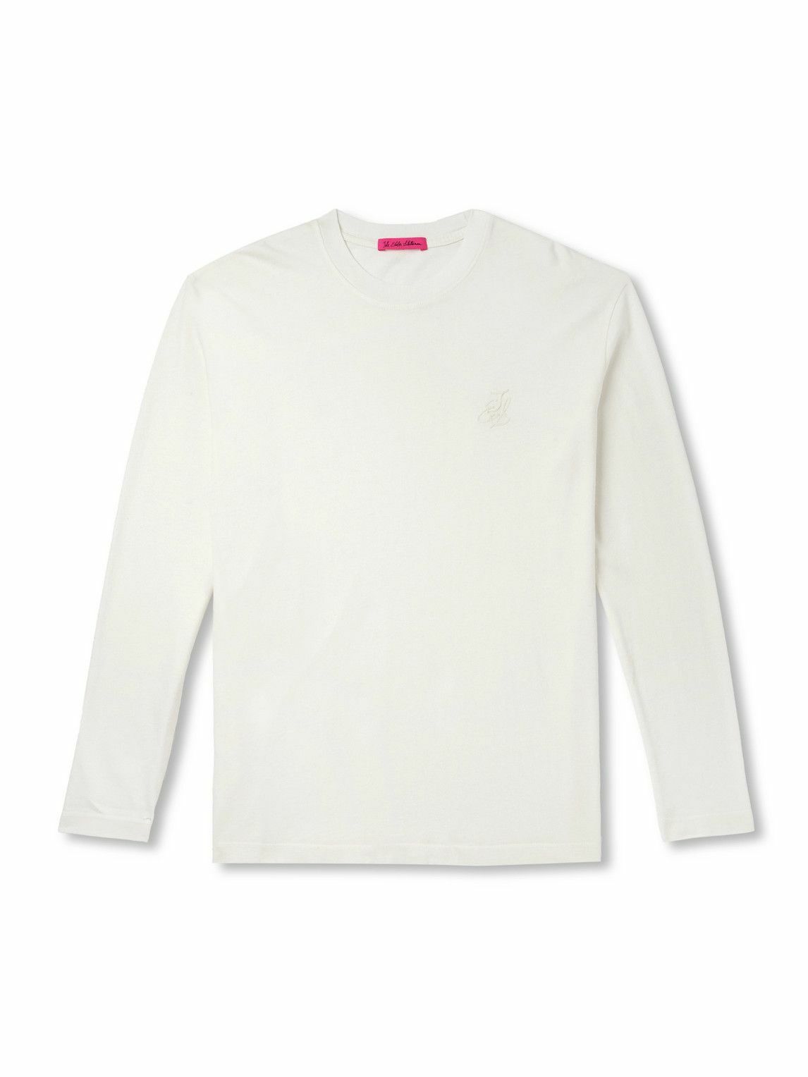 The Elder Statesman - Cotton and Cashmere-Blend T-Shirt - White