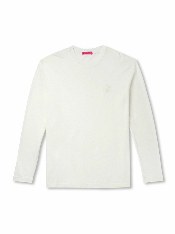 Photo: The Elder Statesman - Cotton and Cashmere-Blend T-Shirt - White
