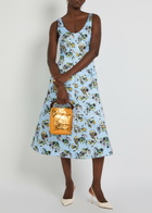 Emilia Wickstead Abella Floral-print Satin Midi Dress Green