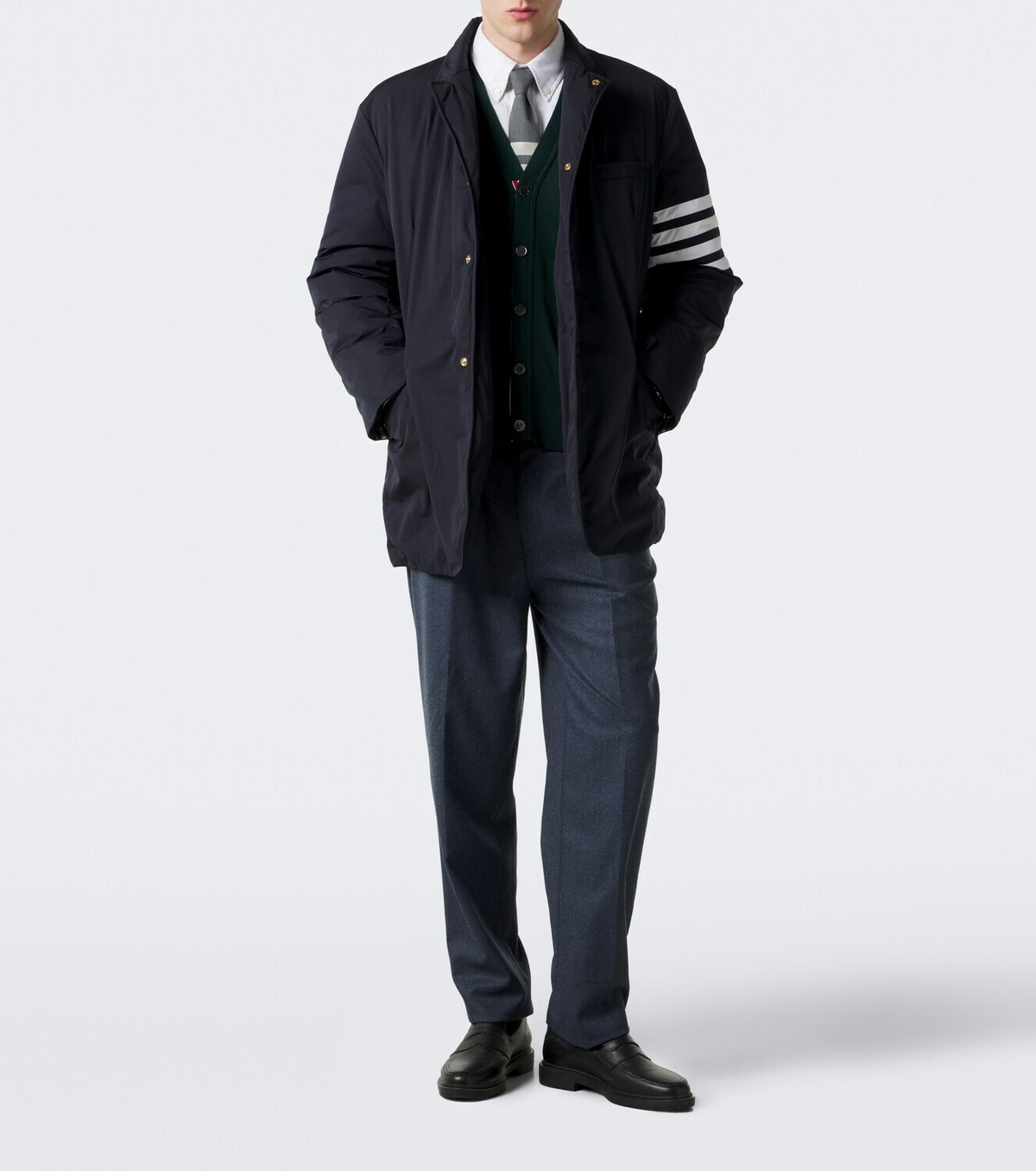 Thom Browne 4-Bar virgin wool cardigan