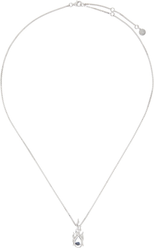 Photo: Alan Crocetti Silver Mini Gem in Heat Necklace