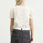 Damson Madder Women's Mabel Lace Insert Blouse in White