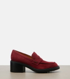 Tod's Suede loafer pumps