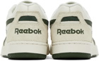 Reebok Classics White & Green BB 4000 II Sneakers