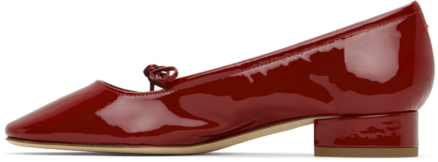 Aeyde Red Darya Ballerina Flats Aeyde