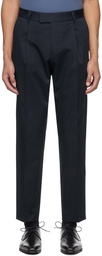 BOSS Navy Porsche Edition Pleated Trousers