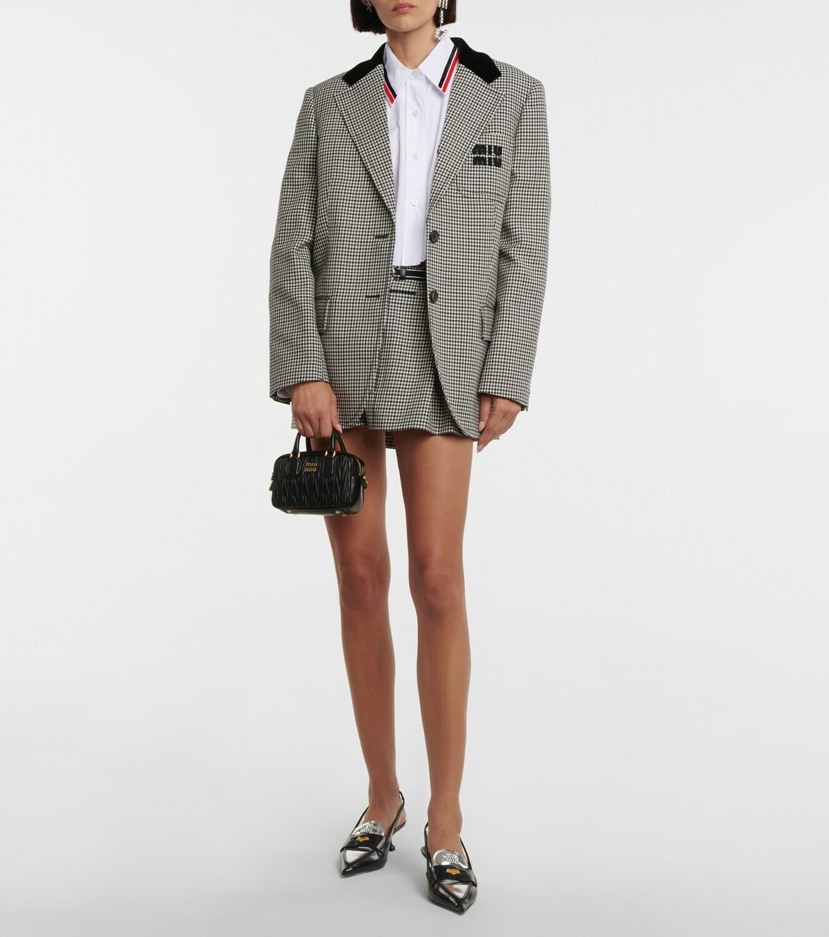 Miu Miu Matelassé leather crossbody bag Miu Miu