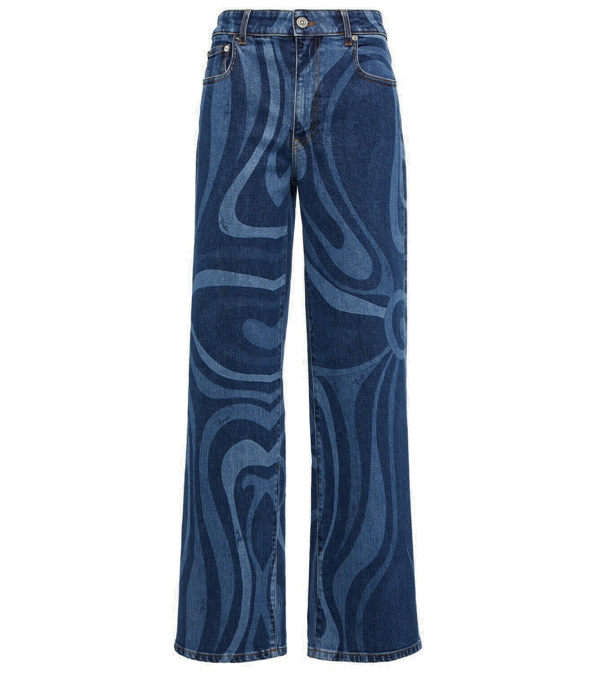 Pucci Printed wide-leg jeans Emilio Pucci