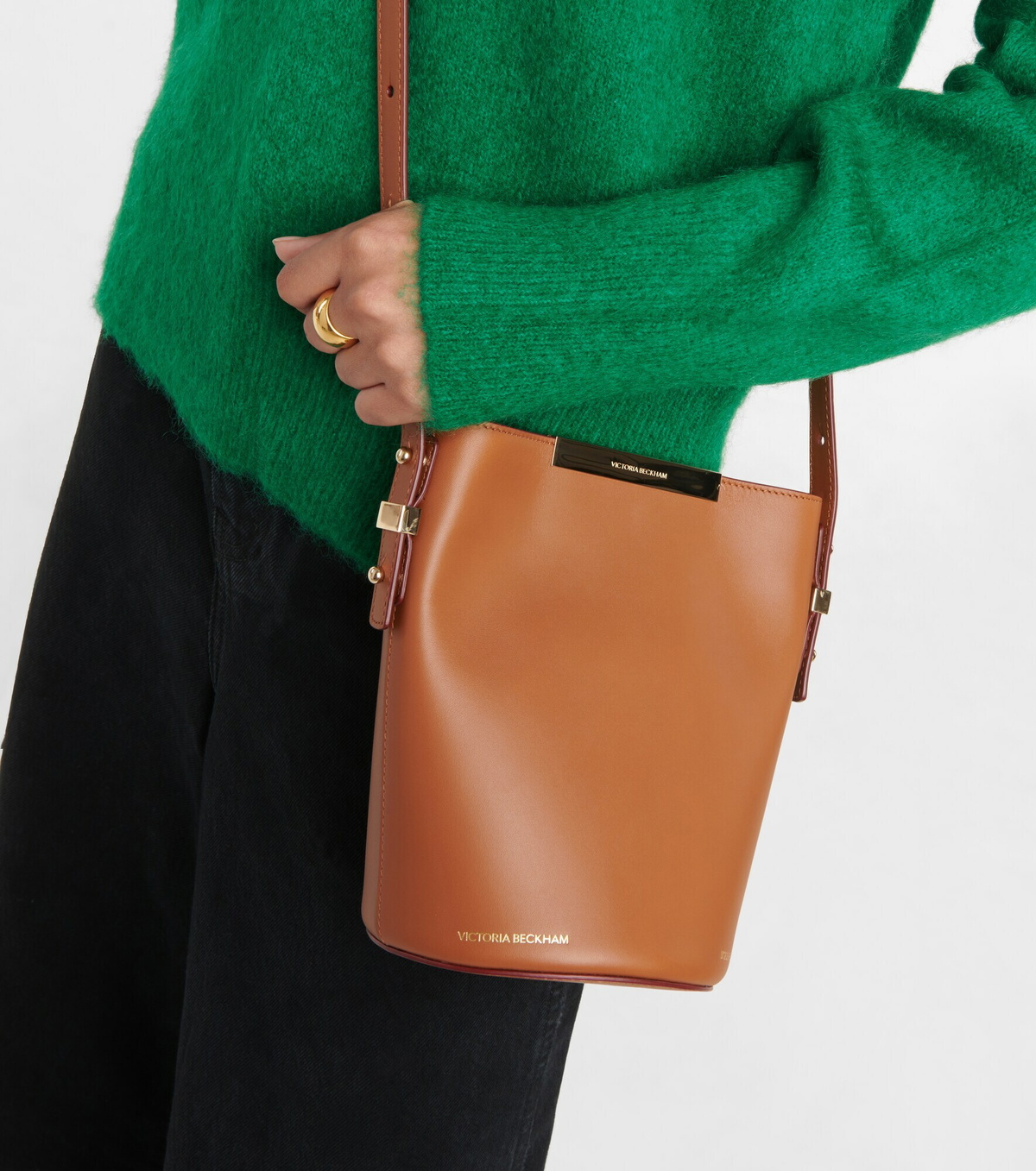 Victoria Beckham - Bucket Mini leather crossbody bag