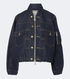 Sacai Denim bomber jacket