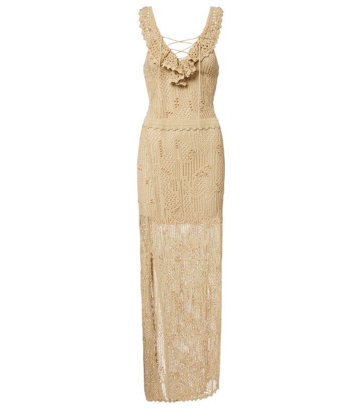 Photo: Isabel Marant Ornella beaded crochet maxi dress