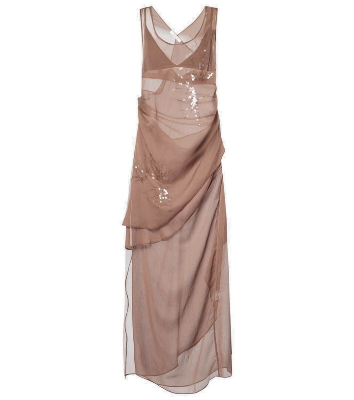 Photo: Jacques Wei Draped sequined tulle dress