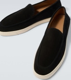Giorgio Armani Galleria 3 suede slip-on shoes