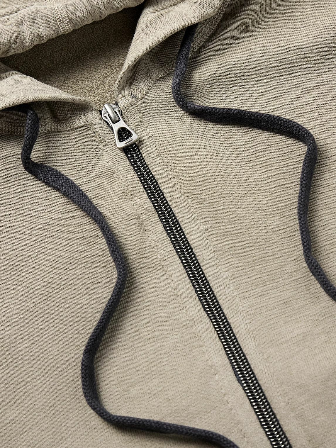 James Perse - Cotton-Jersey Zip-Up Hoodie - Neutrals