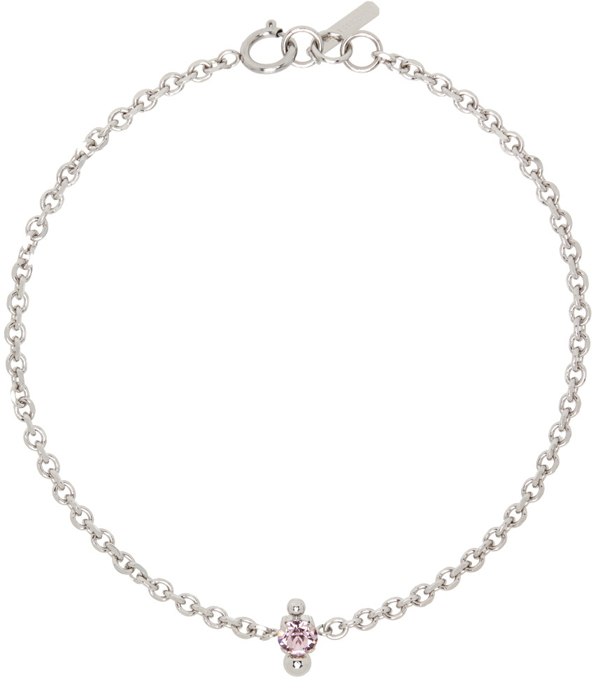 Justine Clenquet Silver Nate Choker Justine Clenquet