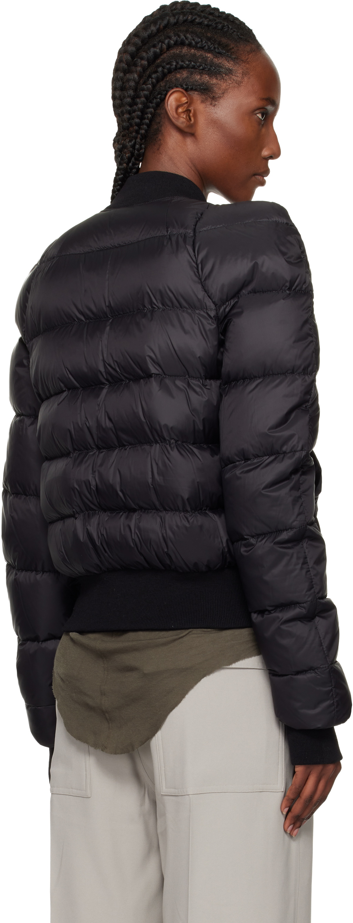 Rick Owens Black Concordians Duvet Flight Down Jacket