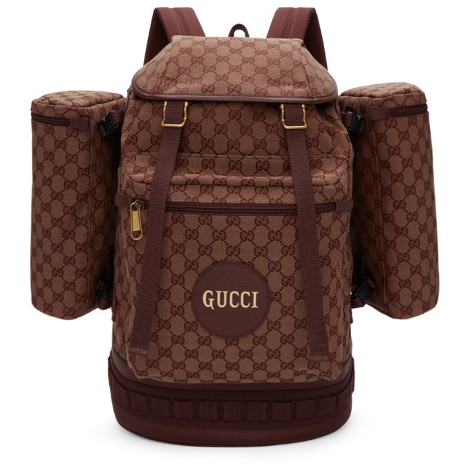 Photo: Gucci Burgundy Large GG Backpack
