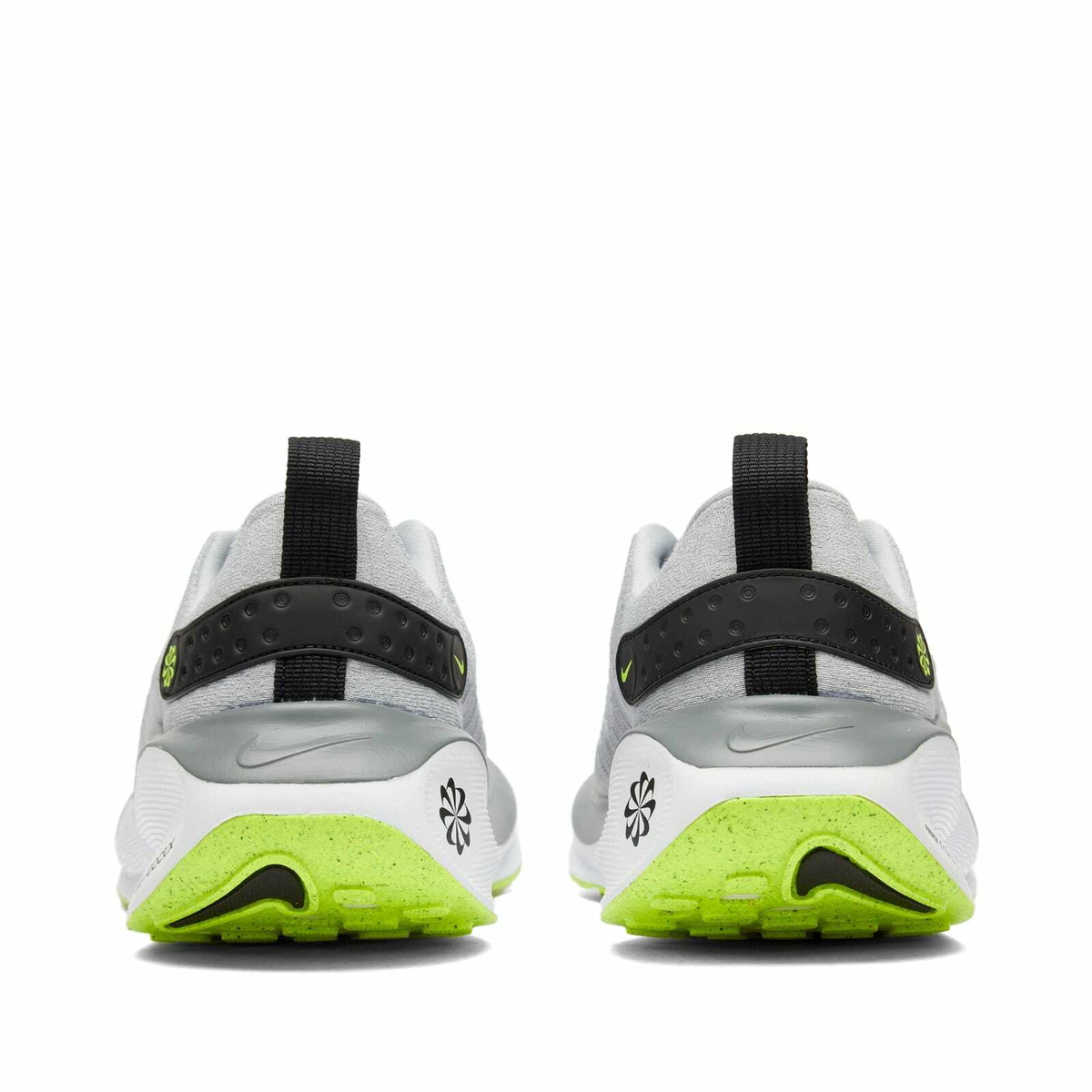 nike react infinity run flyknit black green