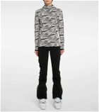 Jet Set Zoey zebra-print jacquard hoodie