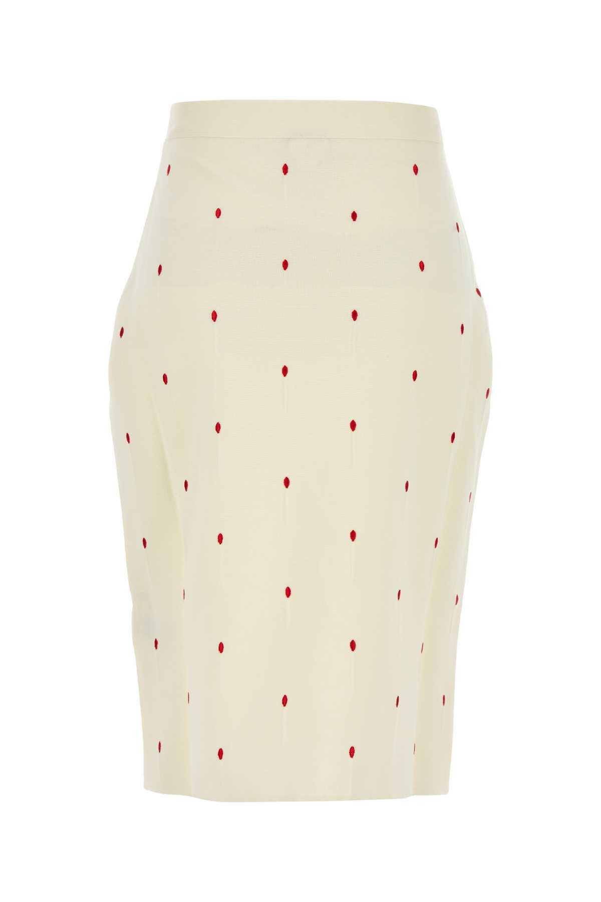 スカート Bottega Veneta Embroidered Cotton Blend Skirt Bottega Veneta Embroidered Cotton Blend Skirt Bottega Veneta