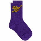 Melody Ehsani Women's Bless You Sock in Purple
