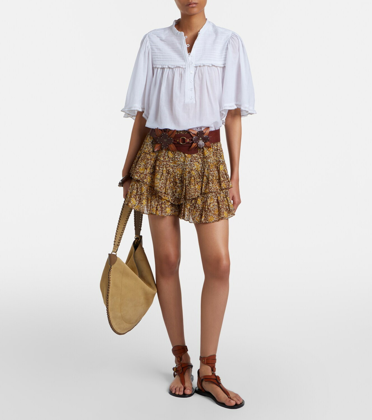 Marant Etoile Douna cotton-blend blouse