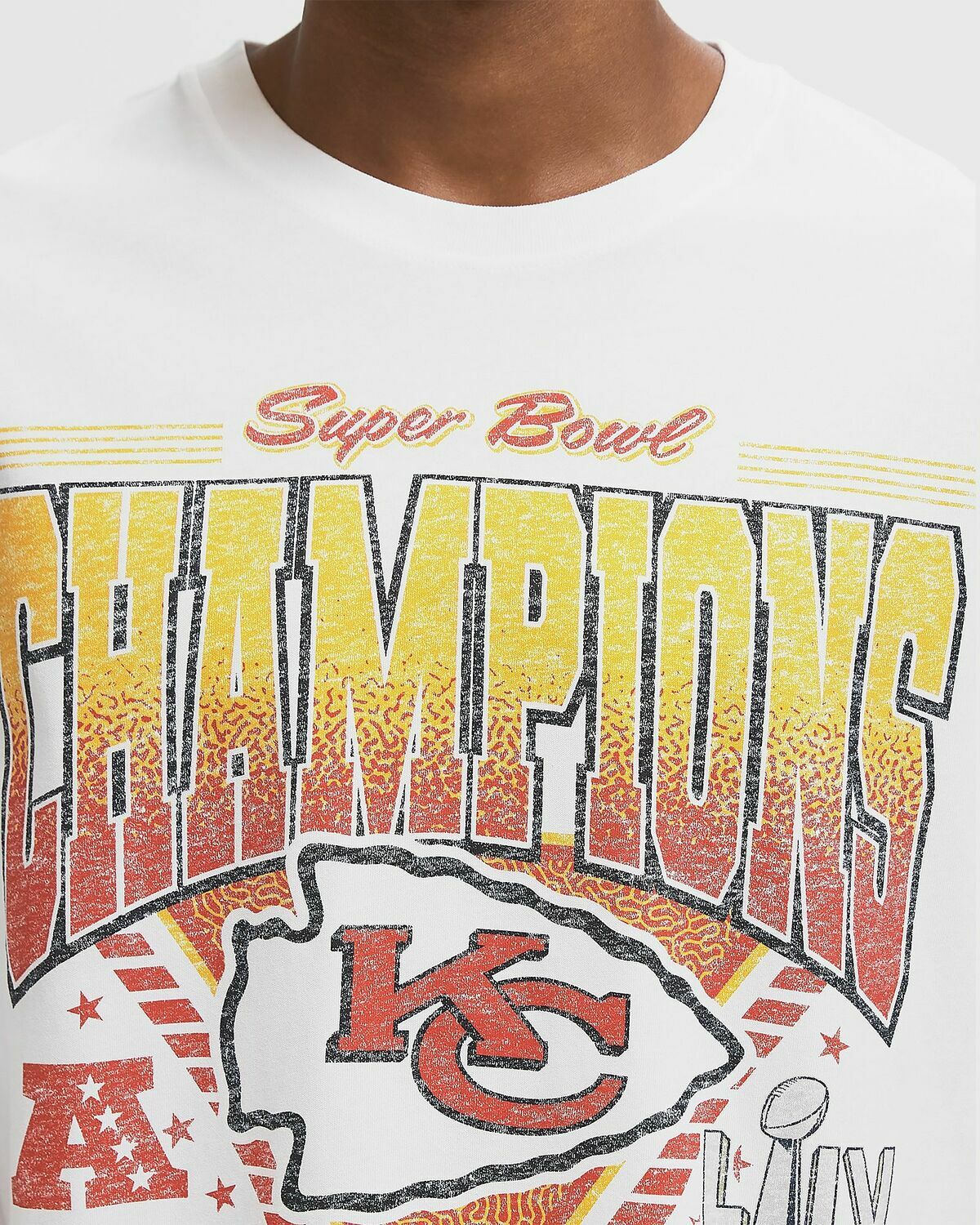 New Era SPTCLAS QTRZP2392 LASKANSAS CITY CHIEFS White Mens Shortsleeves/Team Tee