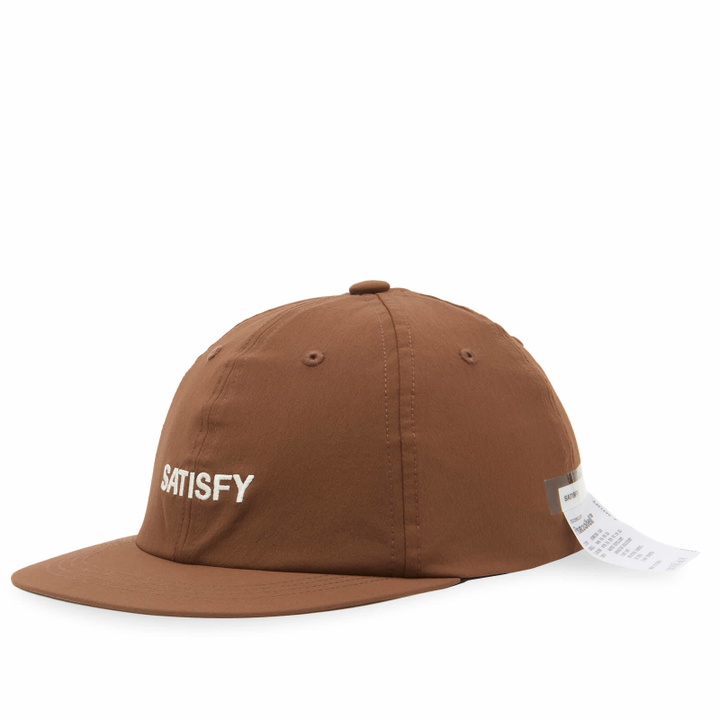 Photo: Satisfy Men's PeaceShell Running Cap in Brown 
