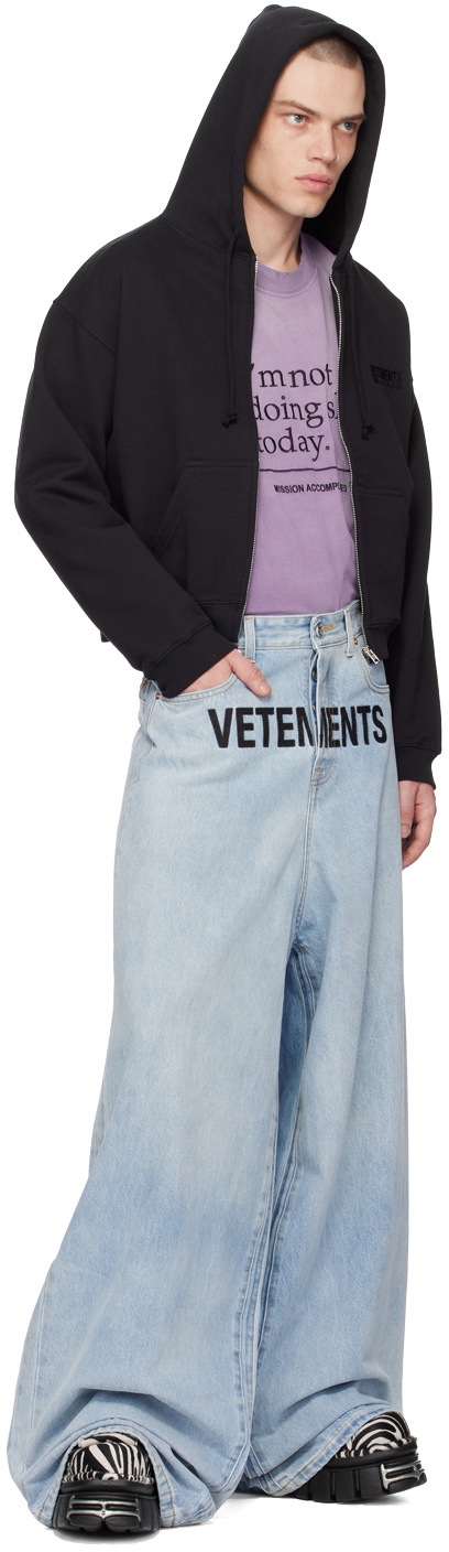 VETEMENTS Purple 'I'm Not Doing Shit Today' T-Shirt Vetements VETEMENTS Purple 'I'm Not Doing Shit Today' T-Shirt Vetements