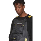 Clot Black and Yellow Apron Vest
