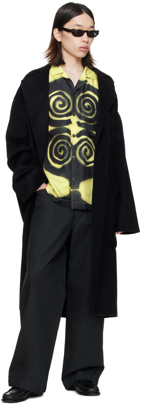 Nanushka Black & Yellow Bodil Shirt