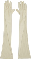 Jil Sander Long Intarsio Gloves