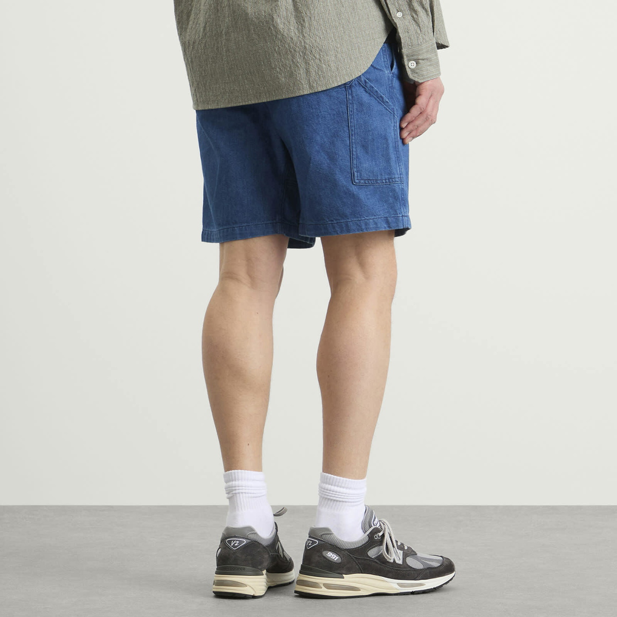 A.P.C. Men's Norris Denim Shorts in Blue