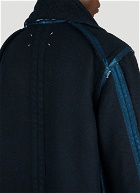Oversized Coat in Dark Blue