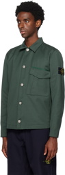 Stone Island Green Button Jacket
