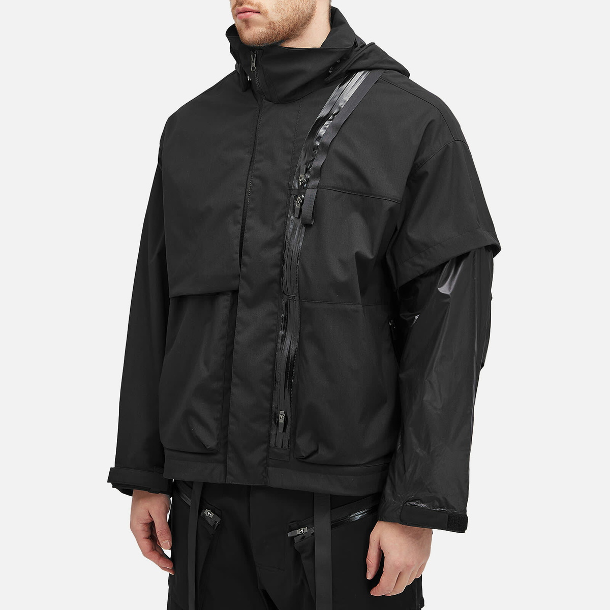 Acronym Men's Encapsulated Nylon Interlops Jacket in Black Acronym Men's Encapsulated Nylon Interlops Jacket in Black