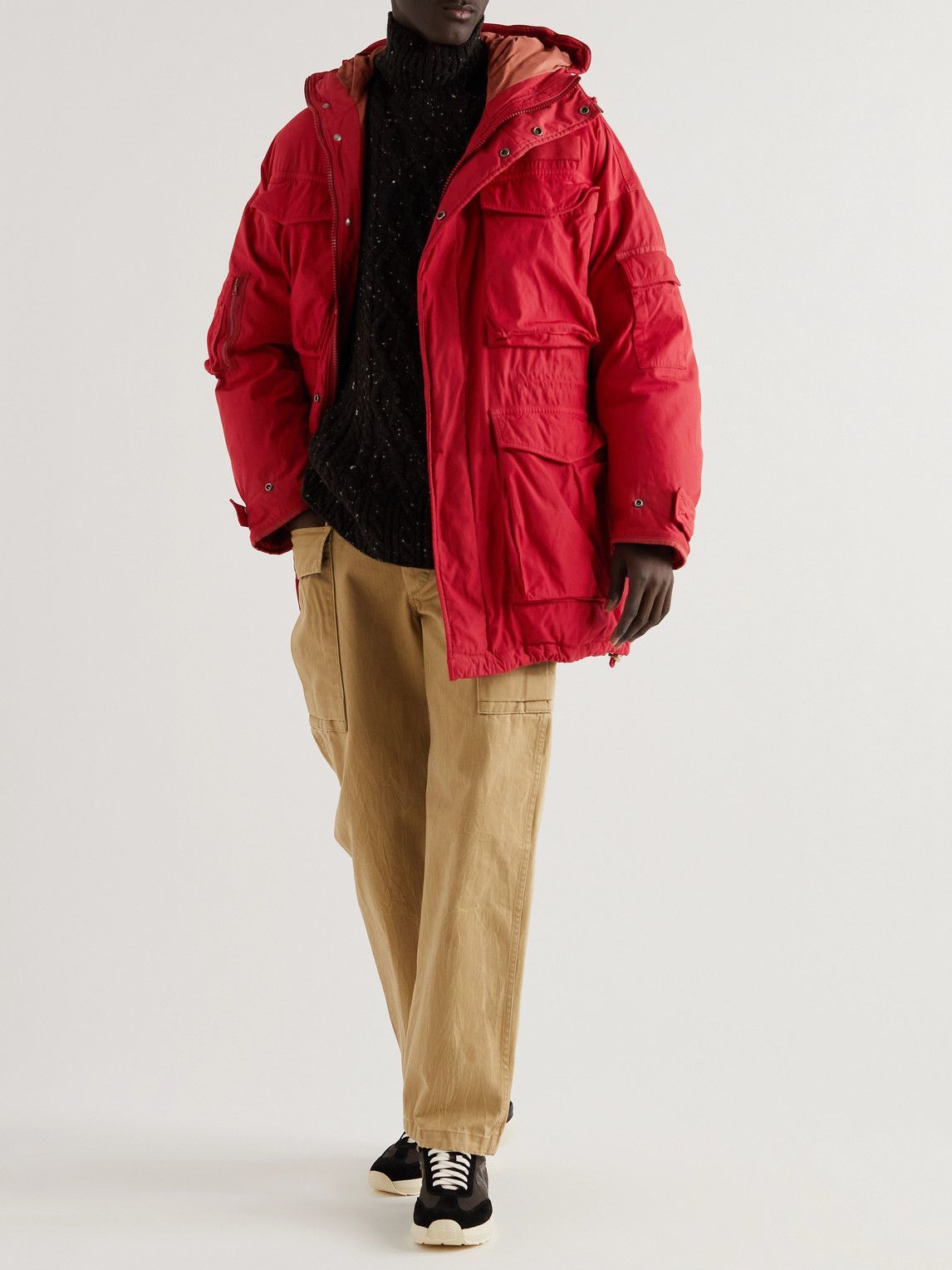 Visvim - Krupa Oversized Shell Hooded Down Parka - Red Visvim