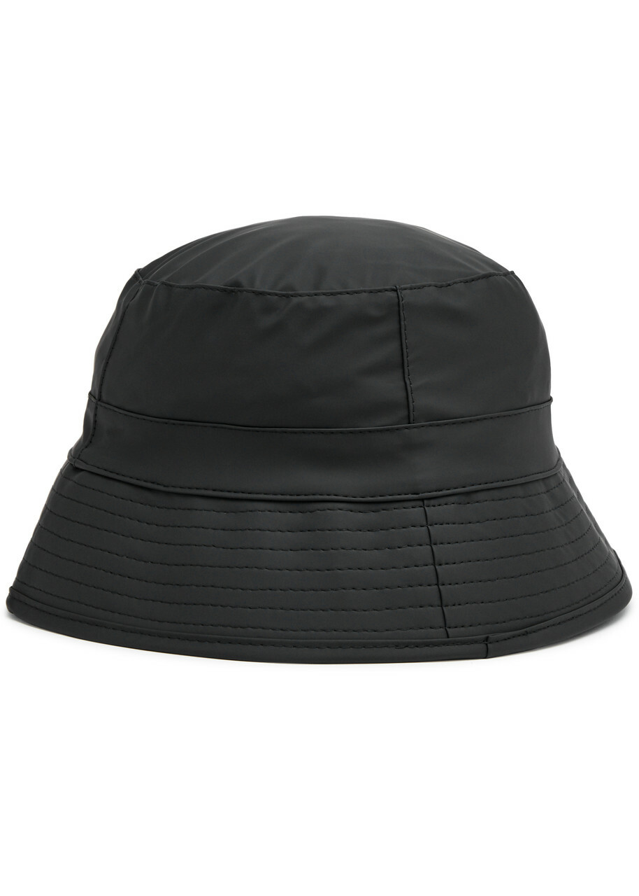 Rains Rubberised Bucket hat Black