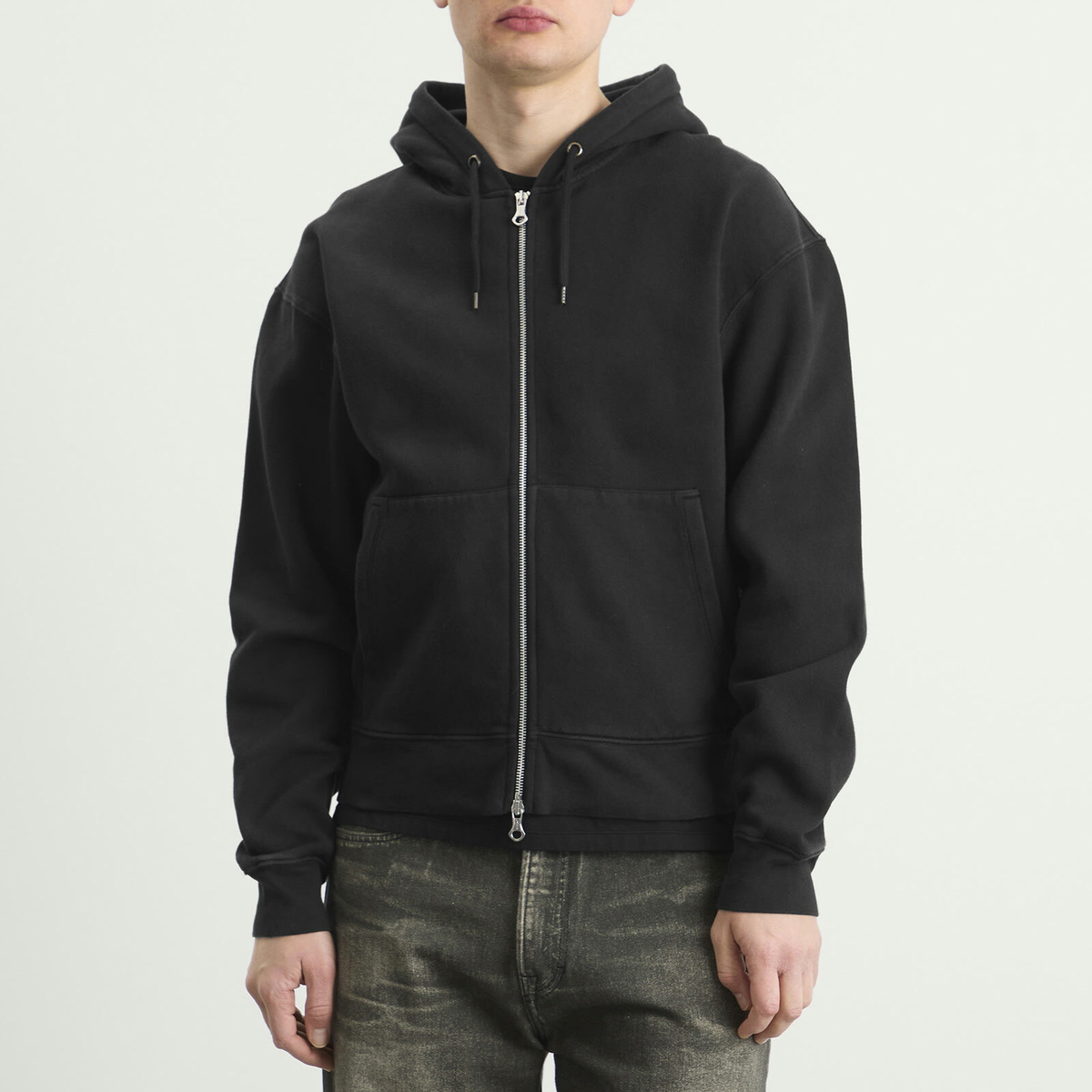【名作】OUR LEGACY 23SS RASCAL HOOD 44 パーカー Our Legacy - Rascal Hood Obsidian Fleece