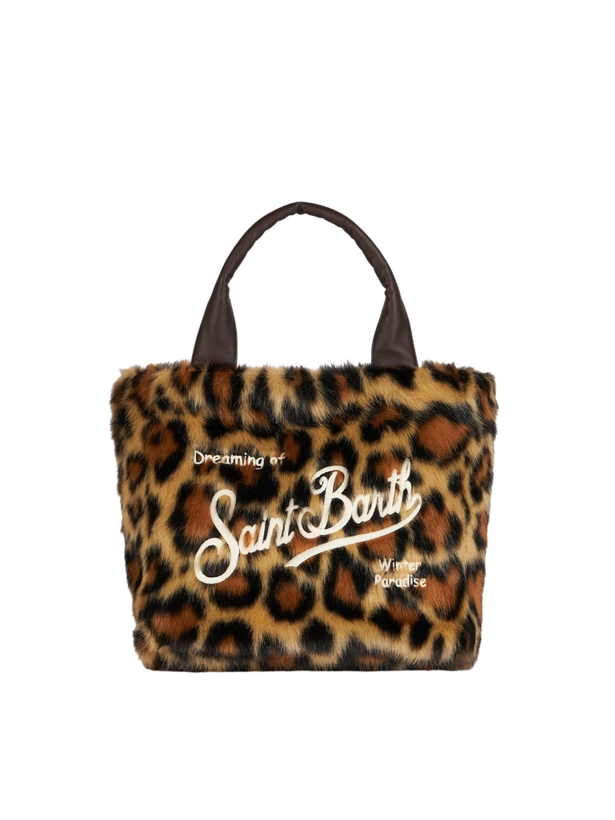 Photo: MC2 Saint Barth Furry Soft Colette Handbag With Animalier Jacquard Print