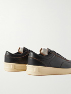 Jil Sander - Coated-Leather Sneakers - Black