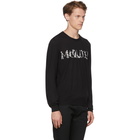 Alexander McQueen Black Intarsia Dancing Skeleton Sweater