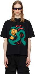 SPENCER BADU Black Drum Oversized T-shirt
