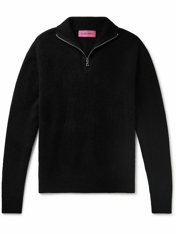 Photo: The Elder Statesman - Cashmere Half-Zip Sweater - Black